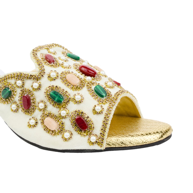 Elevated Cream Block Heel Sandals