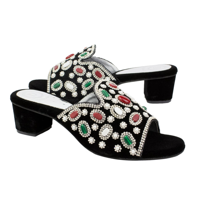 Trendy Silver Block Heel Sandals