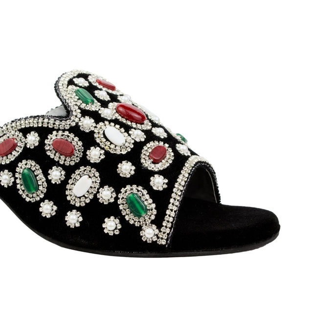 Trendy Silver Block Heel Sandals