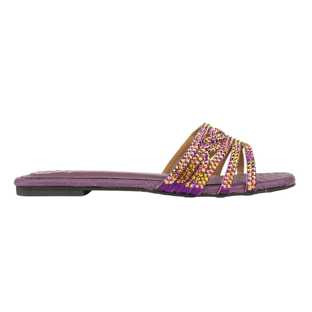 Salwa Flats S84F - Glitter Purple