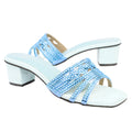 Baby Blue 2in Block Heel Handcrafted Sandals | S84H-BBL