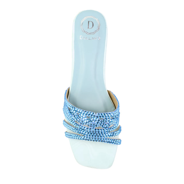 Salwa Baby Blue 2in Block Heel Handcrafted Sandals | S84H-BBL