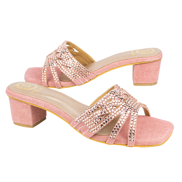 Salwa Heels S84H - Denim Rose