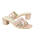 Salwa Rose 2in Block Heel Handcrafted Sandals | S84H-R