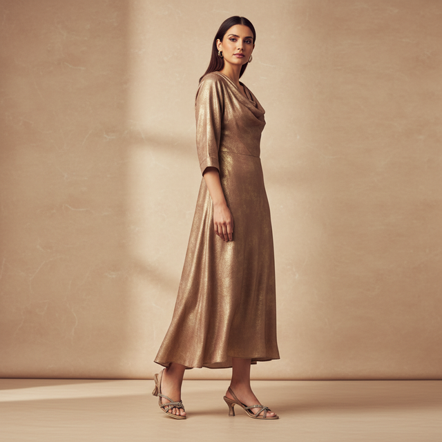 Amal Mocha 3in Flared Heel Comfortable Mule Sandals | S132H-MCH