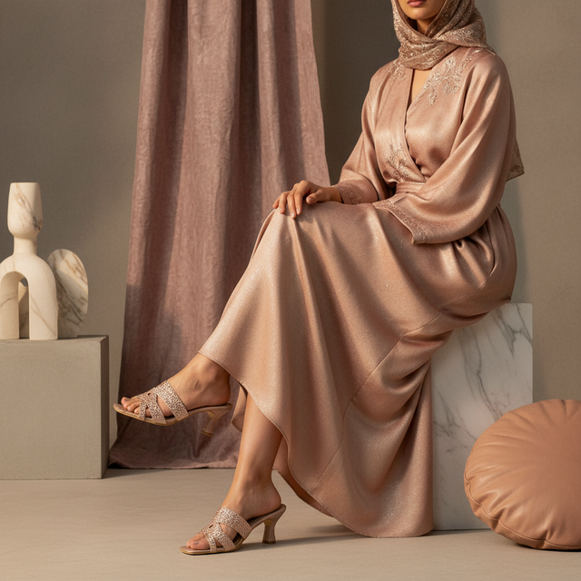 Rose 3in Flared Heel Artisan-Made Sandals | S156H-R