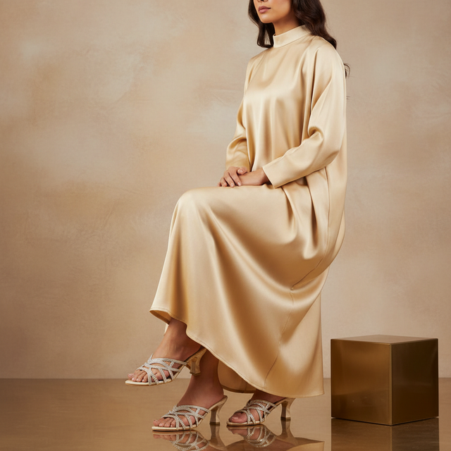 Dalia Nude 3in Flared Heel Pointed Toe Slip-On Sandals | S201H-N