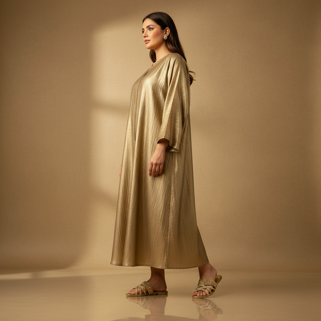 Amna Bronze Flat Comfortable Slippers | S202F-BRZ