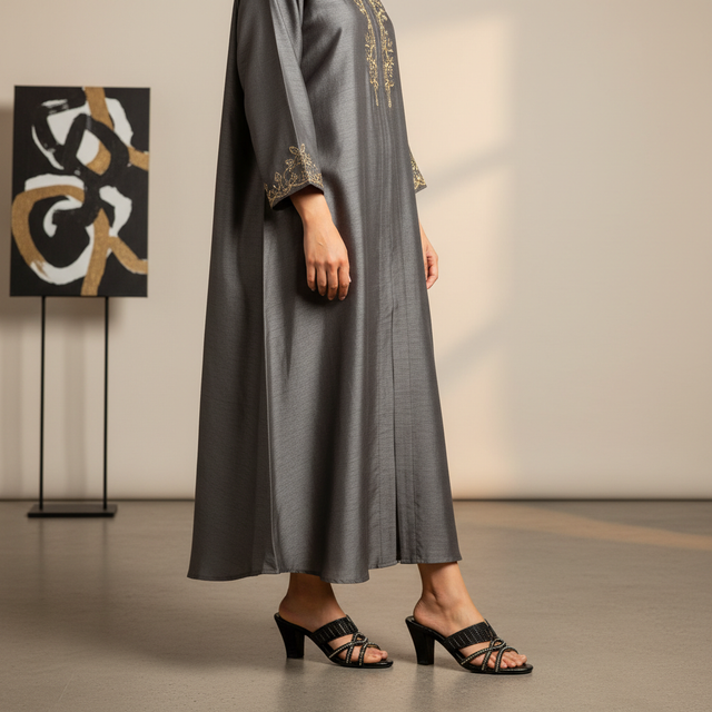 Amna Black 3in Tall Block Heel Comfortable Mule Sandals | S202H-B