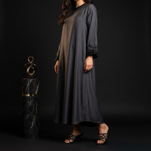 Black 3in Flared Heel Simple Mule Sandals | S203H-B