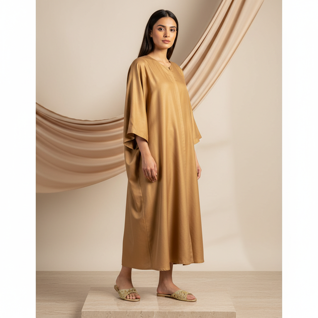 Reem Gold Flat Patterned Slippers | S207F-G