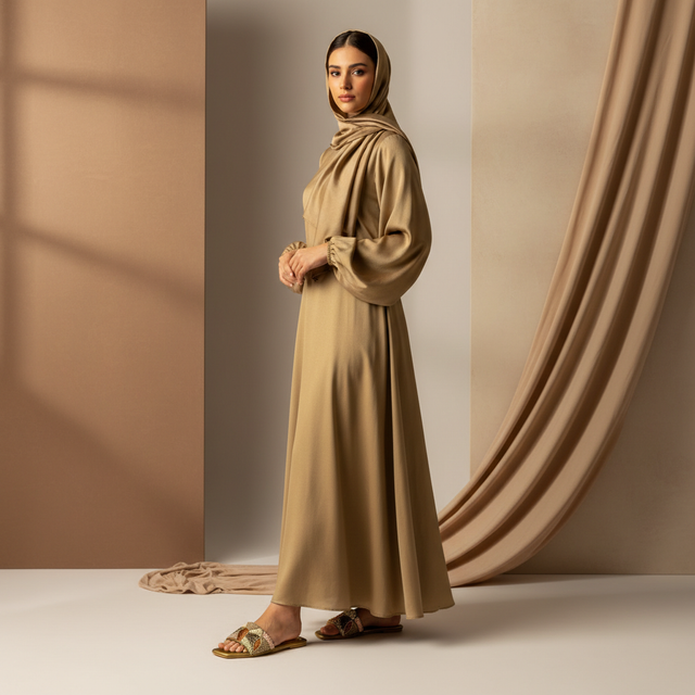 Hala Bronze Flat Textured Slip-Ons | S212F-BRZ