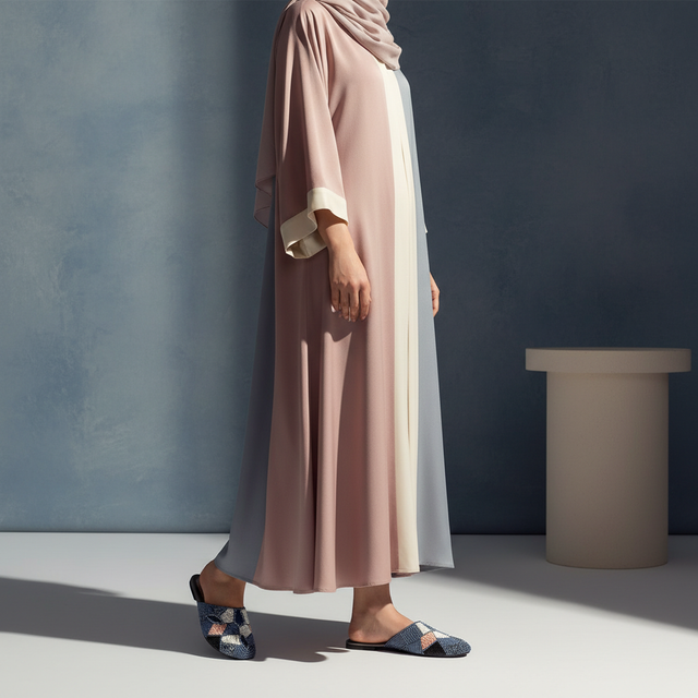 Grey Flat Textured Slippers | S213F-GR