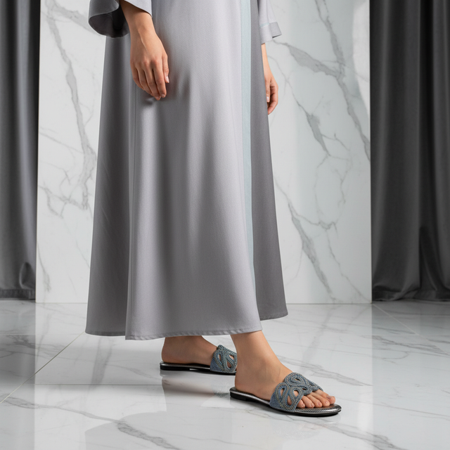 Grey Flat Elegant Flats | S216F-GR