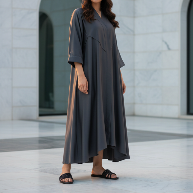 Safa Black Flat Finely Crafted Slippers | S231F-B