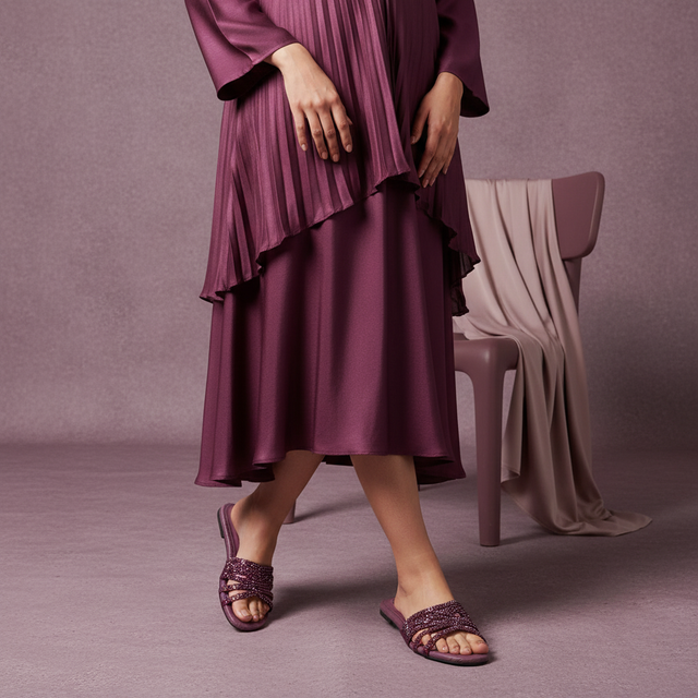 حذاء صفا فلاتس S231F - بنفسجي