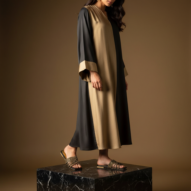 Brown Flat Crystal Embellished Slippers | S232F-BR