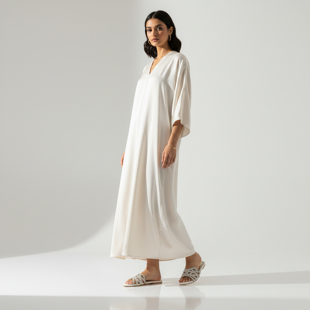 Cream Flat Soft Slippers | S319F-C