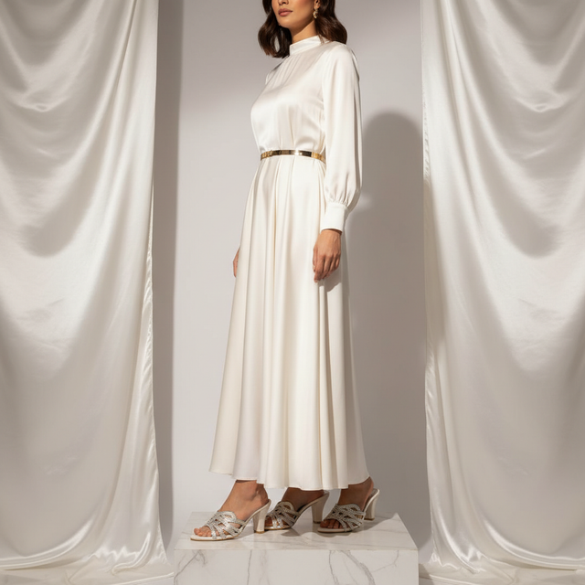 Cream 3in Tall Block Heel Soft Mule Sandals | S319H-C