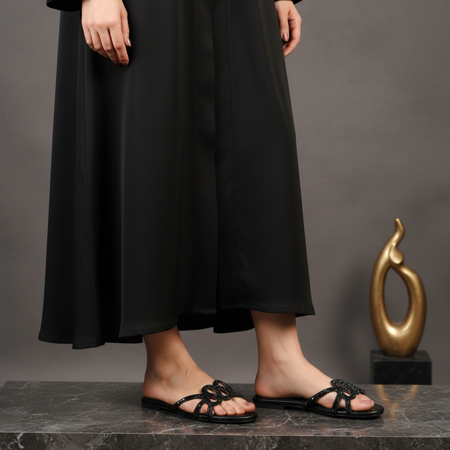 Gold Flat Serpentine Slides | S320F-G