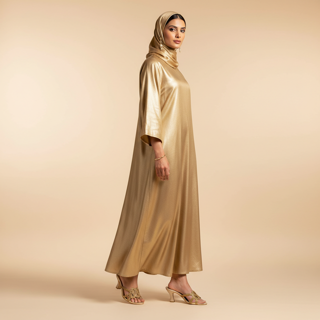 Gold 3in Flared Heel Serpentine Mule Sandals | S320H-G