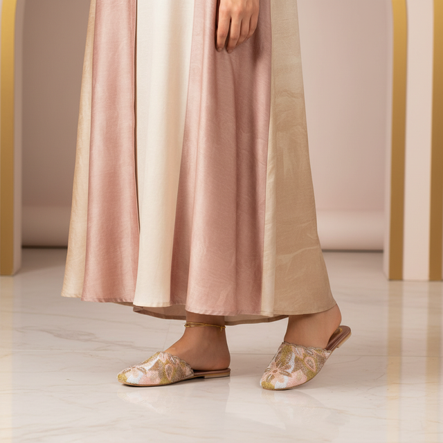 Rose Flat Comfortable Slides | S321F-R