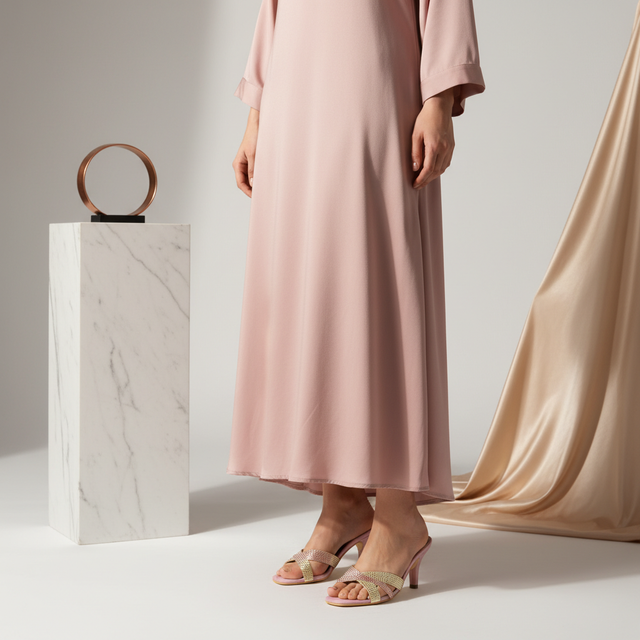 Rose 3in Stiletto Heel Two Tone Silky Sandals | S325H-R