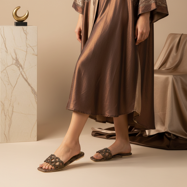 Brown Flat Authentic Slip-Ons | S337F-BR