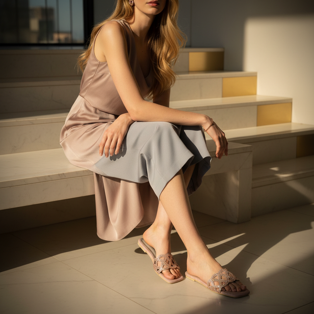 Rose Flat Authentic Slip-Ons | S337F-R