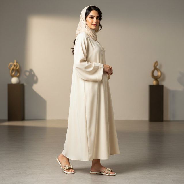 Nora Cream Flat Bow Mule Sandals | S344F-C