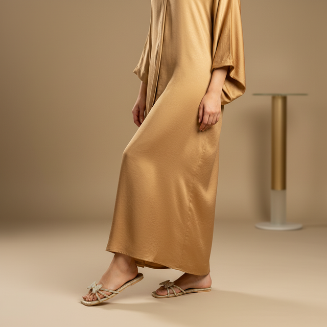 Nude Flat Bow Slippers | S344F-N