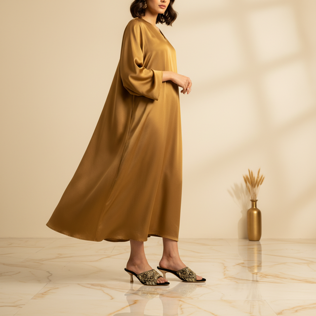 Silver 2in Heel Traditional Slip On Sandals | S357H-G