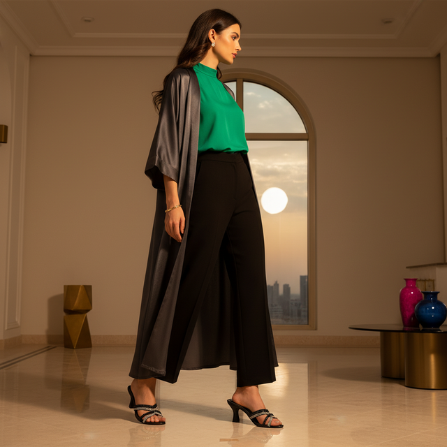 Grey 2in Heel Two Tone Mule Sandals | S362H-B