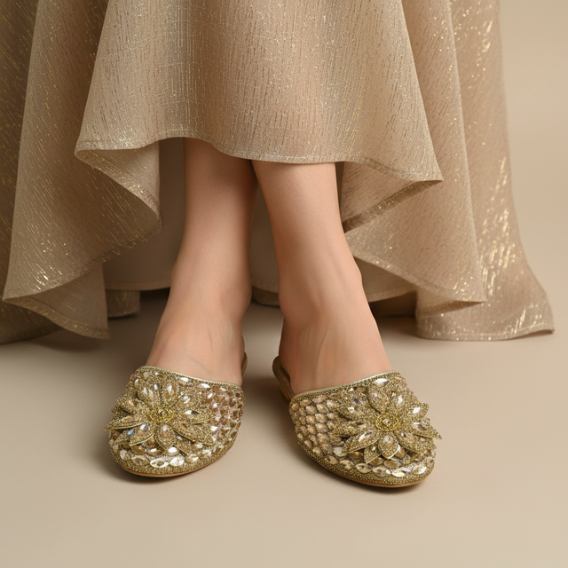 Gold Flat Brooch Slides | S364F-G