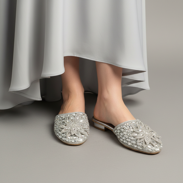 Silver Flat Brooch Slides | S364F-S