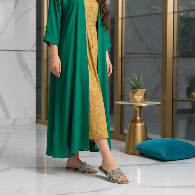 Jade Flat Trending Slides | S369F-GRN