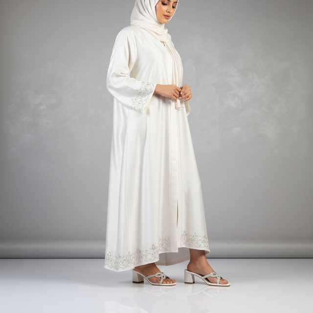 Yara Ramadan 2in White Sculpted Block Heel Butterfly Mule Sandals | S372H-W