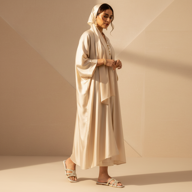 Cream Flat Elegant Slip Ons | S374F-C