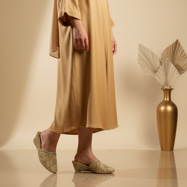 Light Gold 2in Platform Wedge Wedding Sandals | S377W-LG