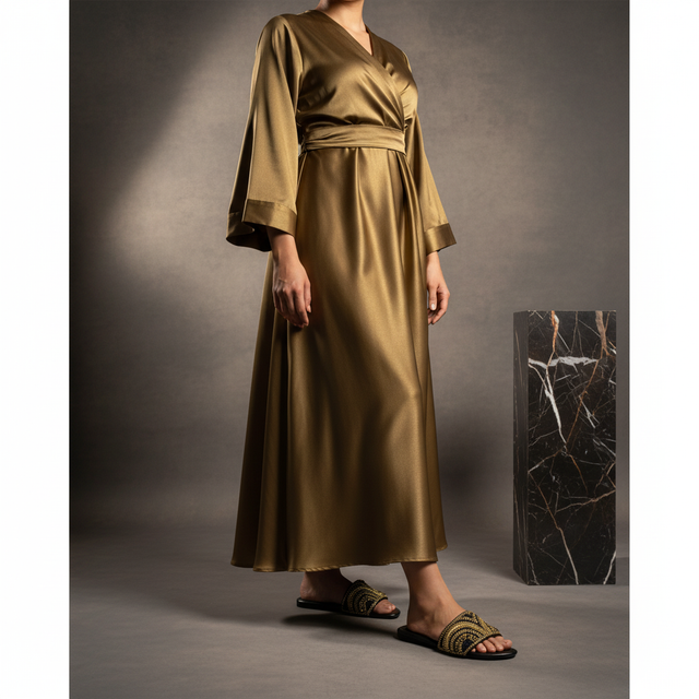 Black Gold Flat Stylish Slides | S388F-BG