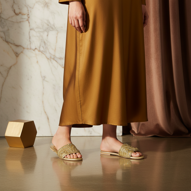 Silver Flat Stylish Slip Ons | S388F-G