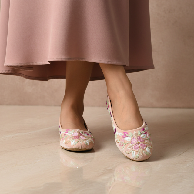 Rose Flat Ballet Shoes | S396F-R