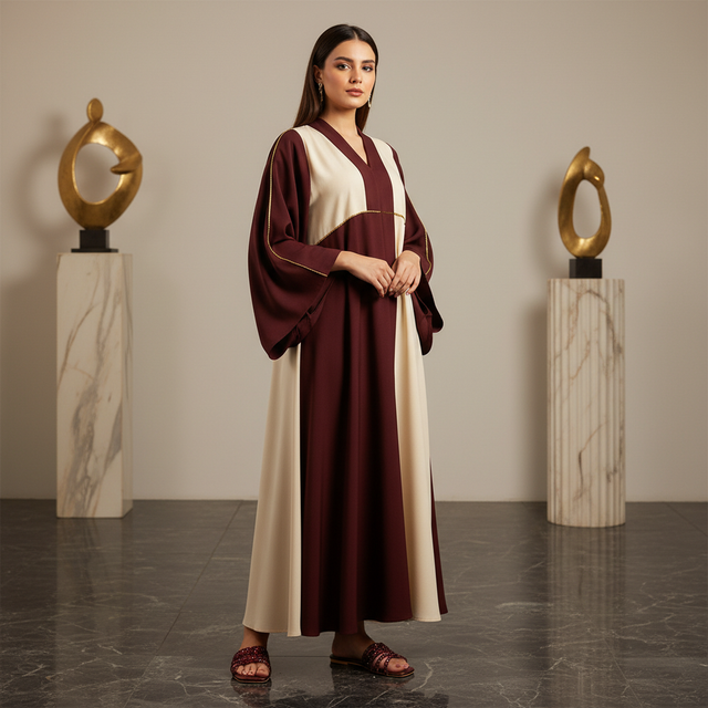 Salwa Maroon Flat Handcrafted Slippers | S84F-MAR