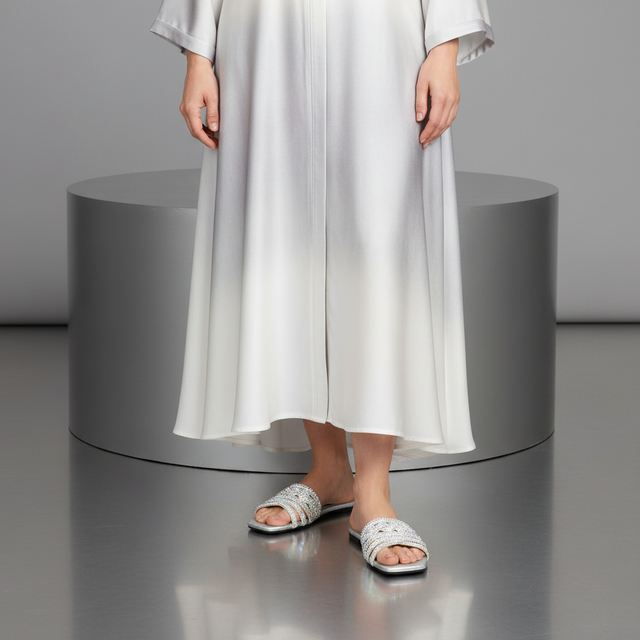 سلوى فلات S84F - فضي لامع