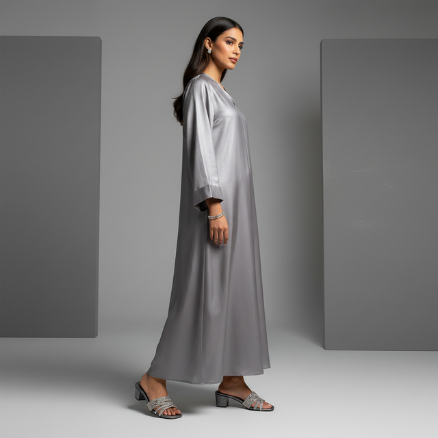 Salwa Grey 2in Block Heel Handcrafted Sandals | S84H-GR