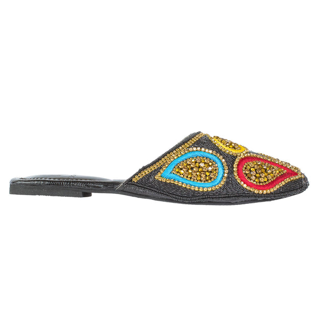 Chic Black Flat Slippers