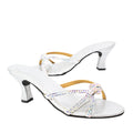 Amal Heels S132H - Glitter Silver