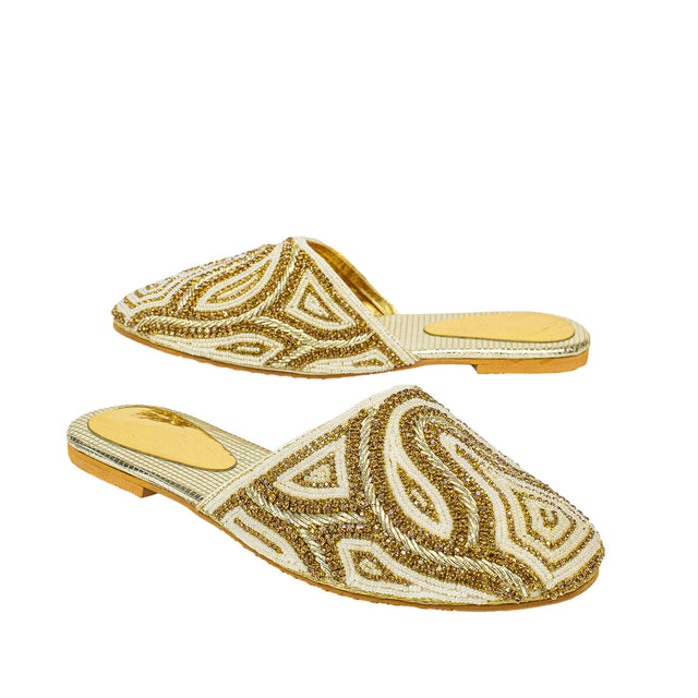 Luxe Cream Flat Slippers