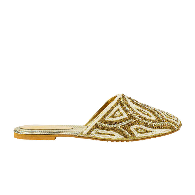 Luxe Cream Flat Slippers
