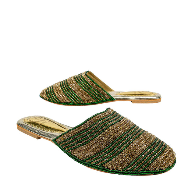 Classic Green Flat Slippers